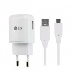 Incarcator retea fast charging lg mcs-h05er + cablu micro usb dc12wk-g alb original foto