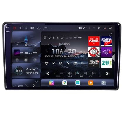 Unitate fara rama Sistem de navigatie universala ecran de 9&quot; 2K 16+512 GB octa core EDT-E809-2K CarStore Technology