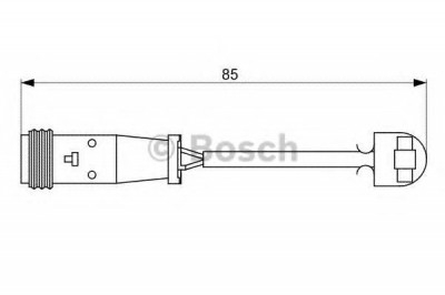 Senzor de avertizare,uzura placute de frana VW CRAFTER 30-50 caroserie (2E) (2006 - 2016) BOSCH 1 987 473 038 foto