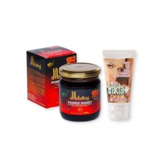Pachet pentru bărbați: Miere afrodisiacă DIBLONG Honey, 240 g + Cremă potență Erekta Plus Lavetra, 40 ml