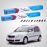 Cumpara ieftin Ștergătoare Skoda Roomster Praktik 5J7 2007-2013 | Set Față Flat &ndash; TeamCar&reg;
