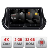 Navigatie Peugeot 2008 2020- Android radio gps internet quad core 2+32 carplay android auto CarStore Technology