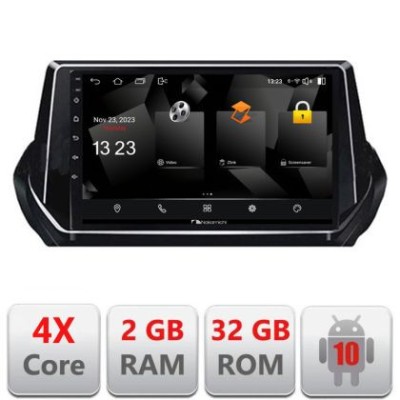 Navigatie Peugeot 2008 2020- Android radio gps internet quad core 2+32 carplay android auto CarStore Technology foto