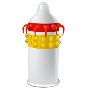 1 Prezervativ Latex Lucky Dude Medium Material foto