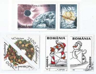 Rom&amp;acirc;nia, LP 1487a/1999; LP 1573/2001; LP 1622/2003, 3 serii oblit. foto