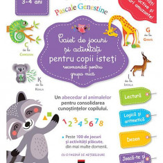 Caiet de jocuri și activități pentru copii isteți - 3-4 ani - Paperback - Pascale Genestine - RAO