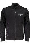 Cumpara ieftin Bluza barbati cu fermoar si imprimeu cu logo negru, M