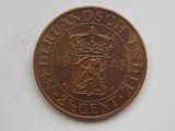 2 1/2 CENT 1945 INDIILE OLANDEZE