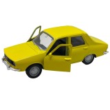 Macheta metal Dacia 1300 galbena scara 1:34 deschide usile fata