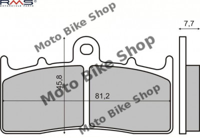 MBS Placute frana (Sinter) BMW R1100/1150 S &amp;#039;00-&amp;#039;05 /Kawasaki ZRX 400 &amp;#039;98-&amp;#039;01, Cod Produs: 225101282RM foto