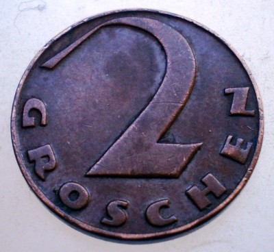 7.697 AUSTRIA 2 GROSCHEN 1926 foto