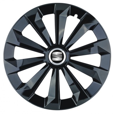 Set 4 capace roti Fame negru R15 pentru gama auto Seat foto