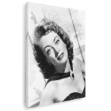 Tablou Joan Crawford, actrita, alb, negru 1507 Tablou canvas pe panza CU RAMA 70x100 cm