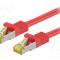 Patch cord S/FTP 6a litat Cu LSZH roşu 5m 26AWG Goobay