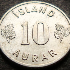 Moneda 10 AURAR - ISLANDA, anul 1971 * cod 3502 = A.UNC+