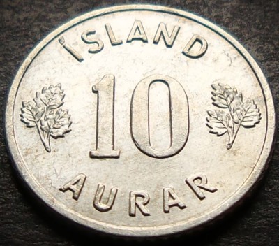 Moneda 10 AURAR - ISLANDA, anul 1971 * cod 3502 = A.UNC+ foto