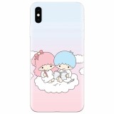 Husa silicon pentru Apple Iphone XS Max, Little Twins On Cloud