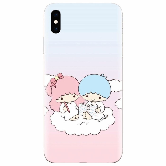 Husa silicon pentru Apple Iphone XS Max, Little Twins On Cloud