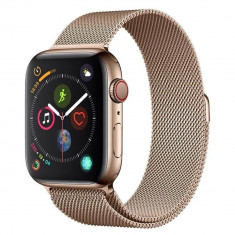 Curea smartwatch Devia Elegant Series Milanese Loop Gold pentru Apple Watch 42mm / 44mm foto