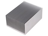 Radiator extrudat cu aripioare naturale 100mm x 75mm AL