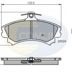 Set placute frana,frana disc MITSUBISHI COLT VI (Z3, Z2) (2002 - 2012) COMLINE CBP31304