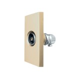 Priza TV modulara 1M Luxion, aurie, compatibila cu rame din sticla