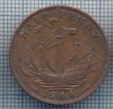 AX 1489 MONEDA- MAREA BRITANIE- 1/2 PENNY -ANUL 1944 -STAREA CARE SE VEDE, Europa