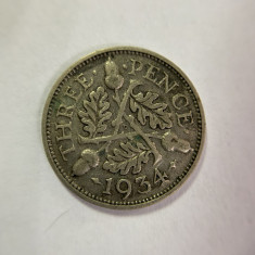 Marea Britanie 3 pence 1934 foto