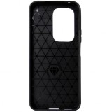 Husa tip capac spate Carbon silicon neagra pentru Honor 200 Lite 5G