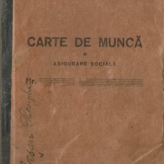 România, Carte de muncă şi asigurare socială, "operator cinema", Timişoara, 1948