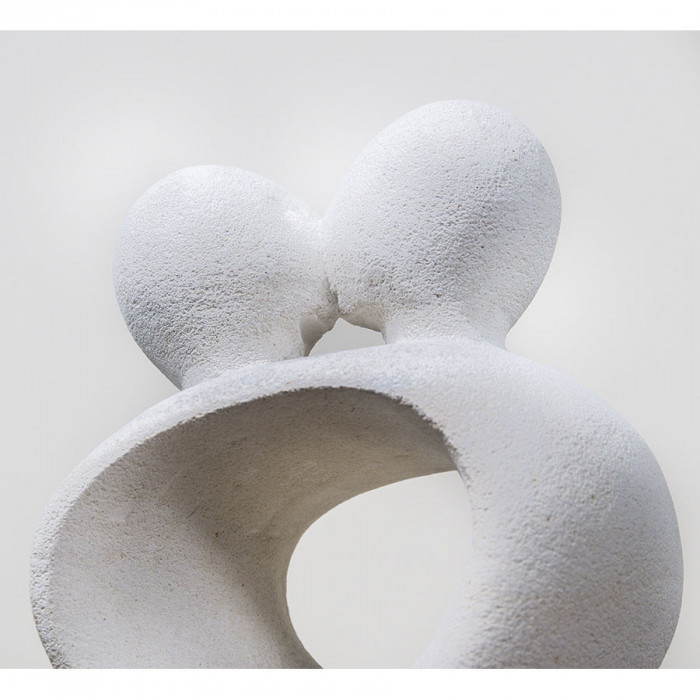 Sculptura moderna din piatra alba Infinity Lovers, M