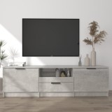 Cumpara ieftin Comodă TV, gri beton, 140x35x40 cm, lemn prelucrat