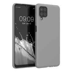 Husa pentru Samsung Galaxy A12, Silicon, Gri, 54048.155