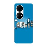 Husa compatibila cu Huawei P40 model Totoro, Mononoke and Ponyo Studio Ghibli, Silicon, TPU, Viceversa