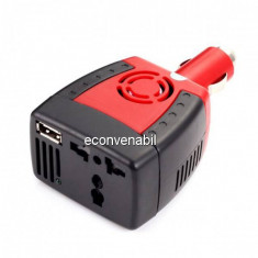 Invertor Auto cu USB 12V 150W E688 foto