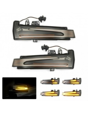 Set 2 Semnalizari Led Oglinda Dinamice Mercedes W204, W212, W221, W218, GLA, GLK, CLS foto