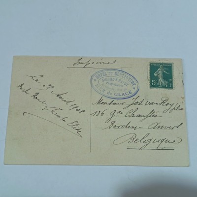 Carte postala circulata Franta 1908 foto