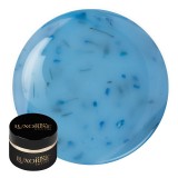 Gel UV Constructie Unghii RevoFlex Silk Petal LUXORISE 15ml, Aqua Sprinkle