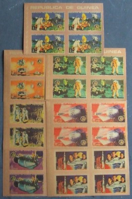 R.Guinea Ecuatoriala. -COSMOS-APOLLO 15- 4serii a 7 valori nedantelate in bloc-MNH.**GEQ 065 foto