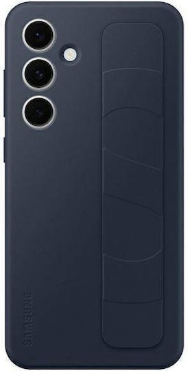Husă cu prindere verticală Samsung Standing Grip Case pentru Galaxy S24 FE, Albastru &Icirc;nchis, Blister EF-GS721CNEGWW
