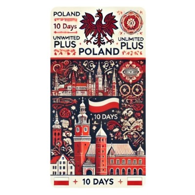 eSIM Poland, Unlimited Plus, 10 Days foto