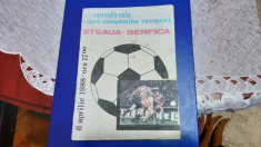 program Steaua - Benfica Lisabona foto