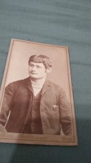 FOTO VECHI PE CARTON GROS 9/7 CM DE COLECTIE RARA!!!