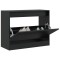 vidaXL Pantofar, negru, 80x34x63 cm, lemn compozit 839960