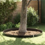 Baraj rădăcini cu șine de conectare, negru 1x10 m 1,5 mm HDPE