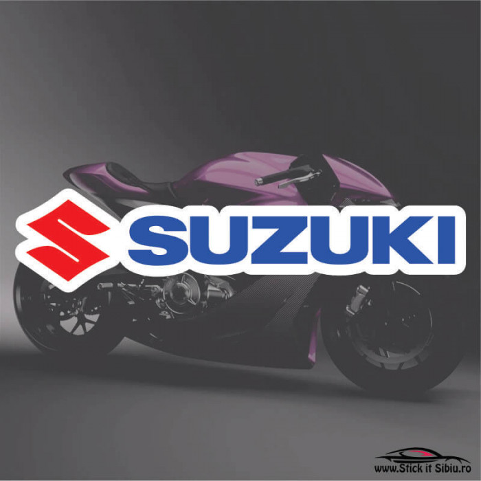 SUZUKI-MODEL 2-STICKERE MOTO - 10 cm. x 2.31 cm.