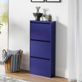 Schuhkipper Sokndal mit 3 Klappen Nachtblau [en.casa]