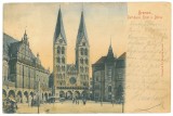 GER 47 - BREMEN, Market, Dom, Litho, Germany - old postcard - used - 1902
