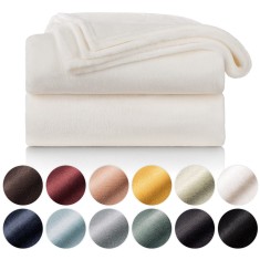Patura Pufoasa Blumtal 150x200 cm, Microfibra 100% Poliester, Certificat Oeko-TEX, BEJ