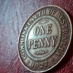 One 1 penny 1927 Australia , stare EF [poze] (1927a)
